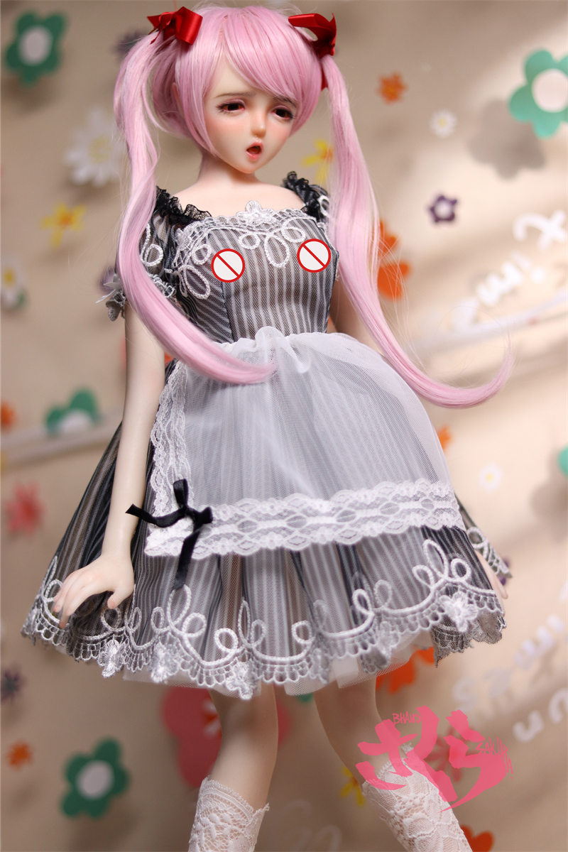 60cm Estartek 1/3 Anime Seamless Silicone Love Doll LALA Cos Maid Suit ...